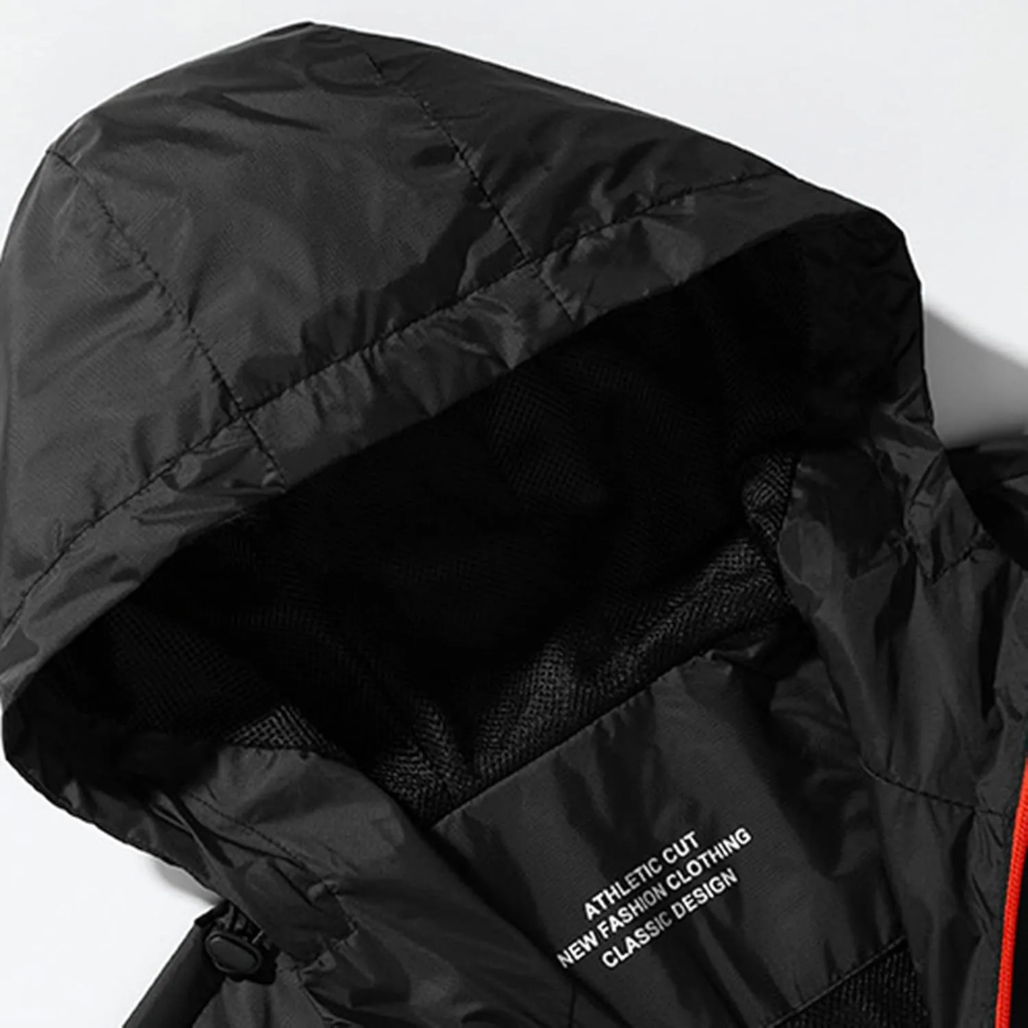Men's Lightweight Softshell Jacket Full Zip Fleece Lined Hooded Coat Waterproof Hiking Fishing Windbreaker Jackets