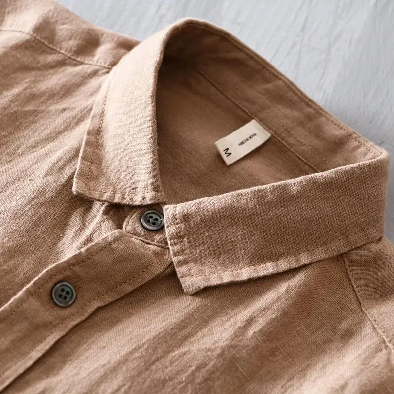 Men's Linen Casual Flax Shirt