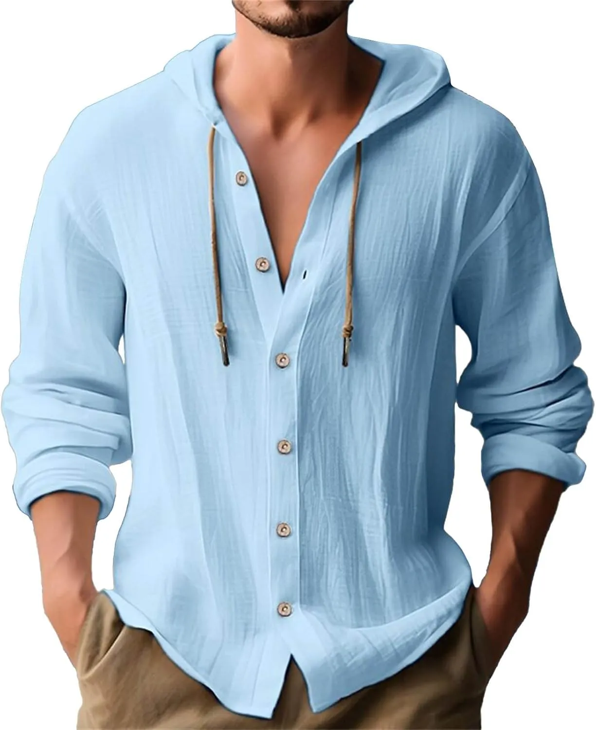 Men's Long Sleeve Classic Woven Shirt Pocket Long Sleeve Shirt Top Mens Shirts Long Sleeve T Shirt Tee Shirts