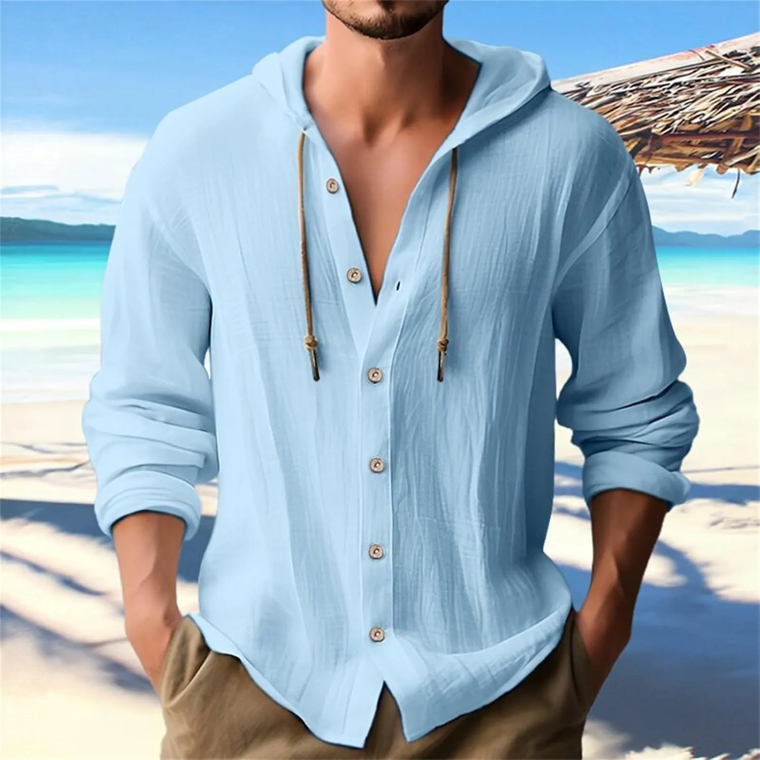 Men's Long Sleeve Classic Woven Shirt Pocket Long Sleeve Shirt Top Mens Shirts Long Sleeve T Shirt Tee Shirts