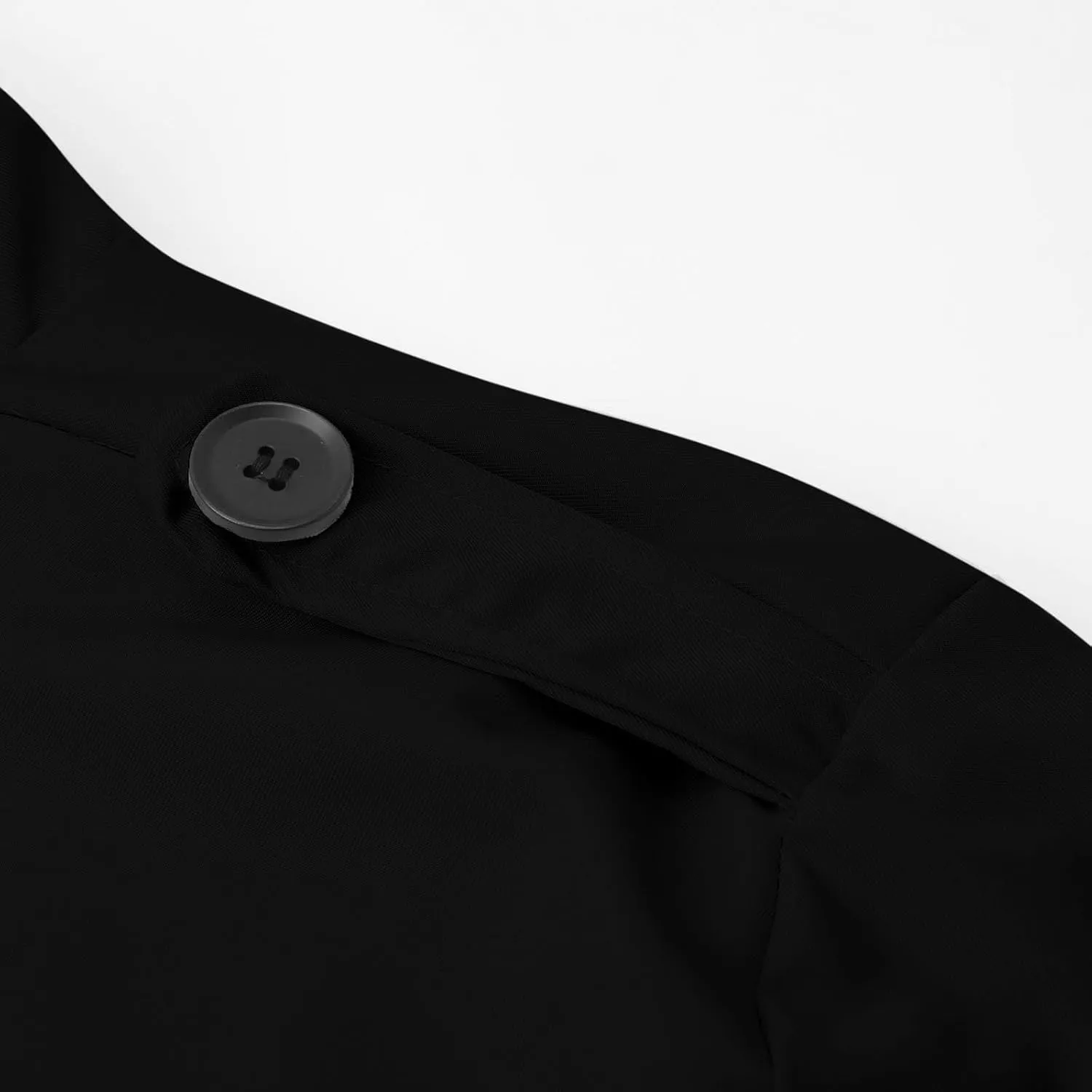 Men's Peacoat Double Breasted Winter Trench Coat Slim Fit Notched Collar Pea Coat Warm Soft Overcoat
