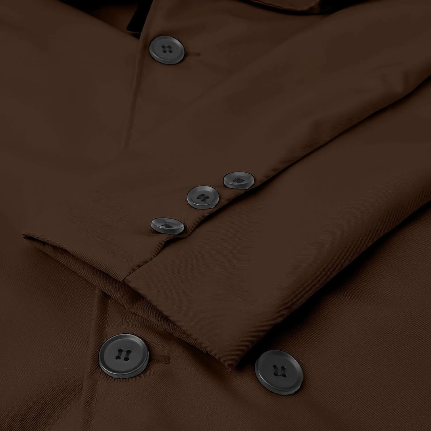 Men's Peacoat Double Breasted Winter Trench Coat Slim Fit Notched Collar Pea Coat Warm Soft Overcoat