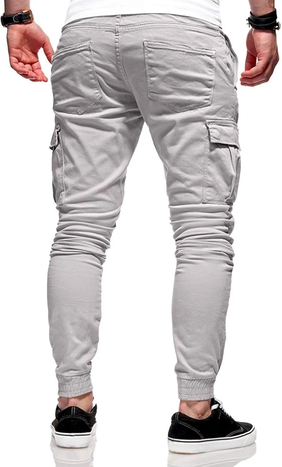 Men's Slim Fit Cargo Pants Tapered Running Joggers Work Travel Pants Workout Streetwear Trousers for Men Fashion