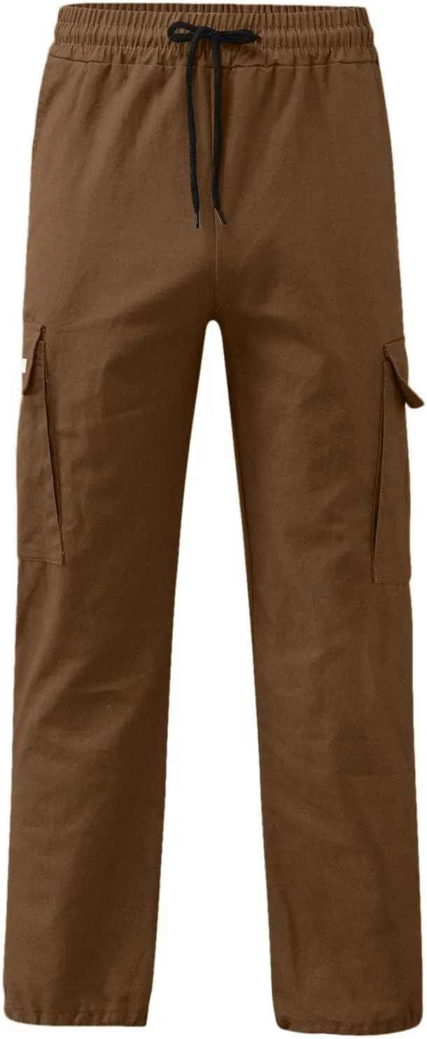 Mens Stretch Work Pants Regular fit with Multi Pocket Quick Dry Summer Sport Pants for Men Daily and Cargo wear