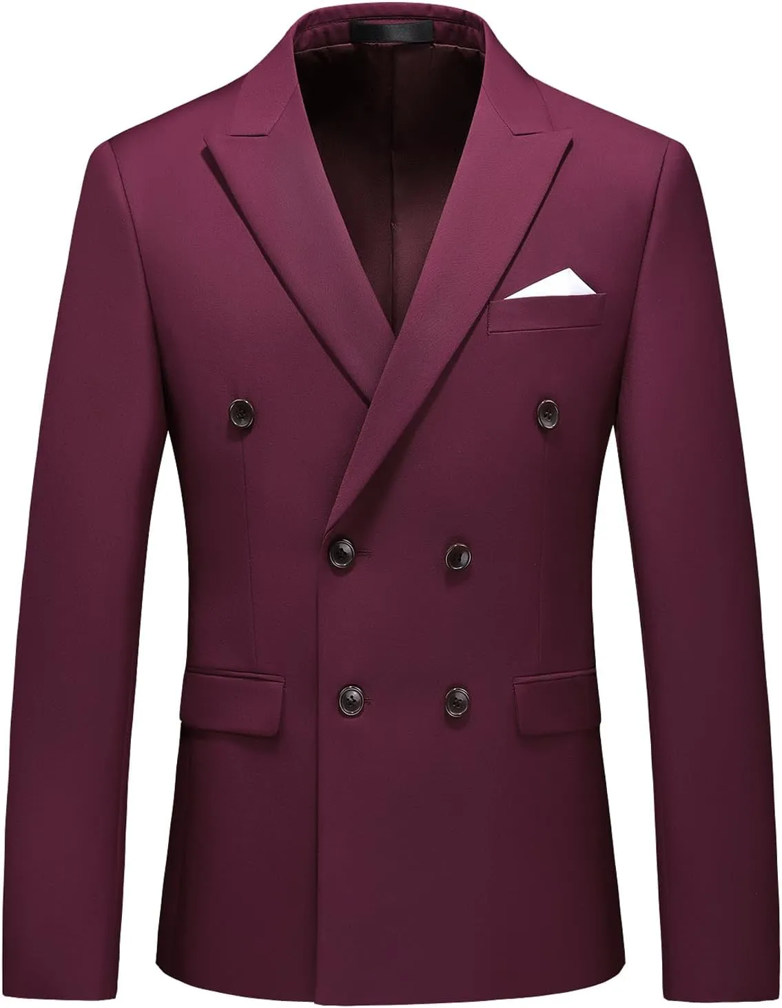 Mens Suit Jacket Double Breasted Blazer Men Slim Fit Casual Prom Wedding Daily Tux Suit Coats Blazer