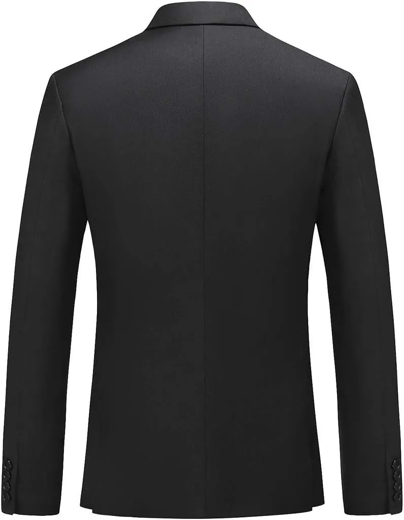 Mens Suit Jacket Double Breasted Blazer Men Slim Fit Casual Prom Wedding Daily Tux Suit Coats Blazer