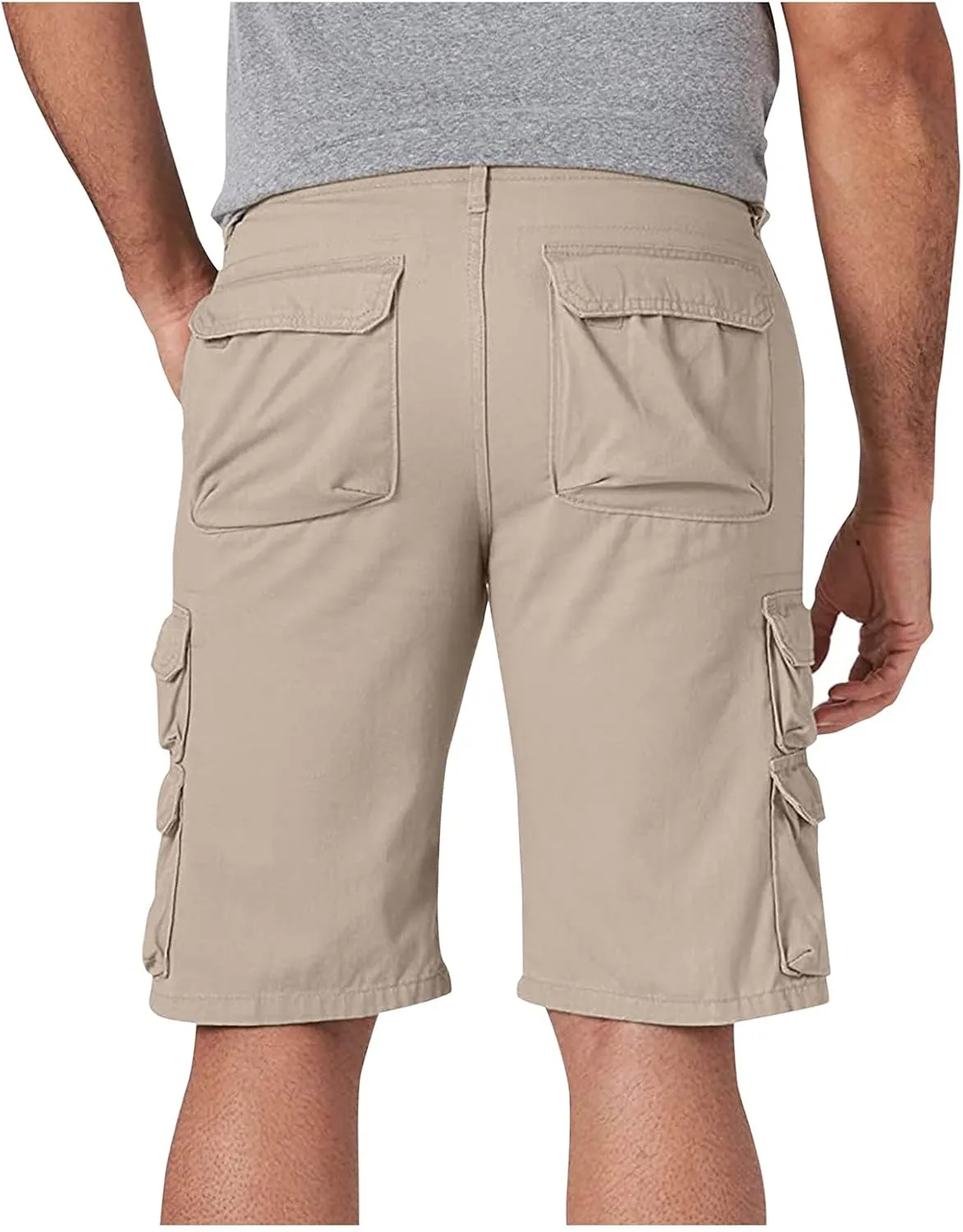 Men's Summer Classic cargo shorts,Casual Straight Solid Cargo Shorts Multi-Pocket Trousers Hiking Work Shorts