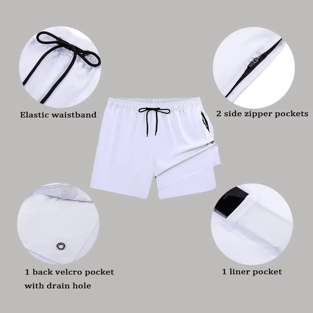 Men's Swim Trunks Quick Dry Beach Board Shorts Bathing Suit Swimwear