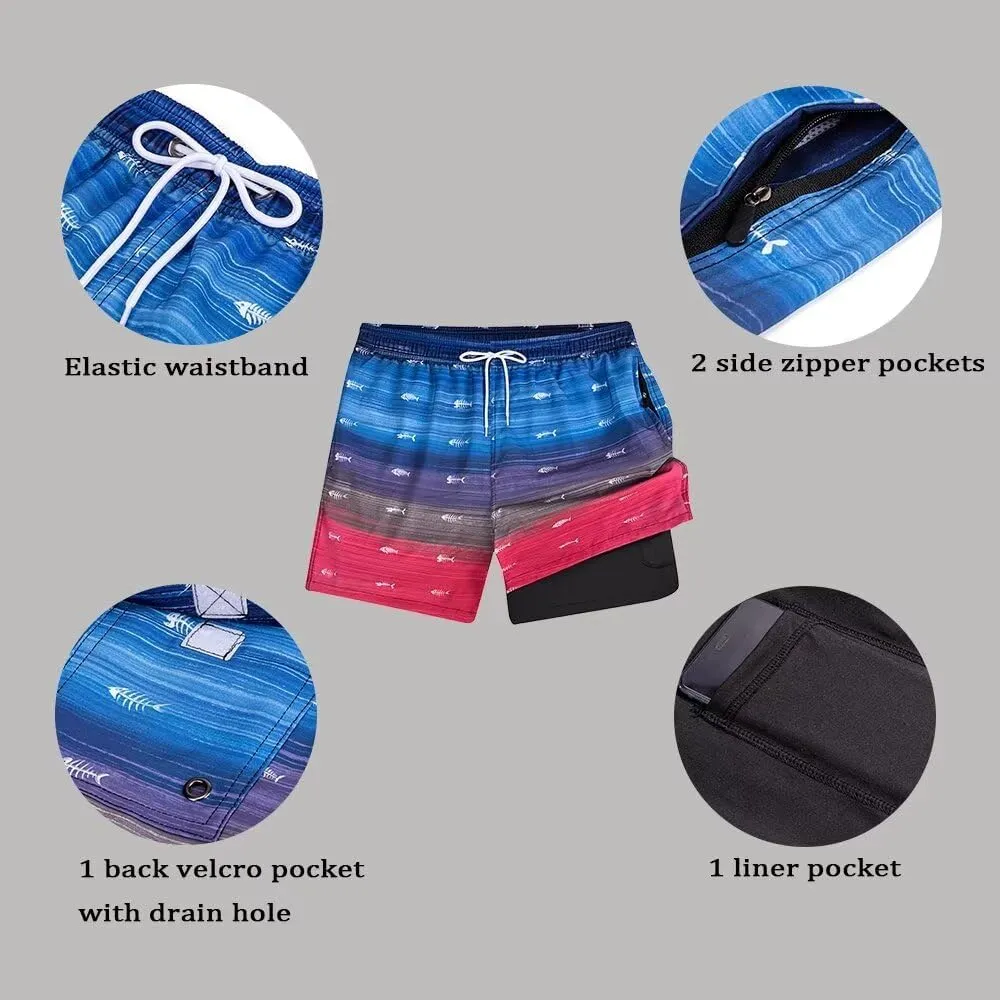 Men's Swim Trunks Quick Dry Beach Board Shorts Bathing Suit Swimwear