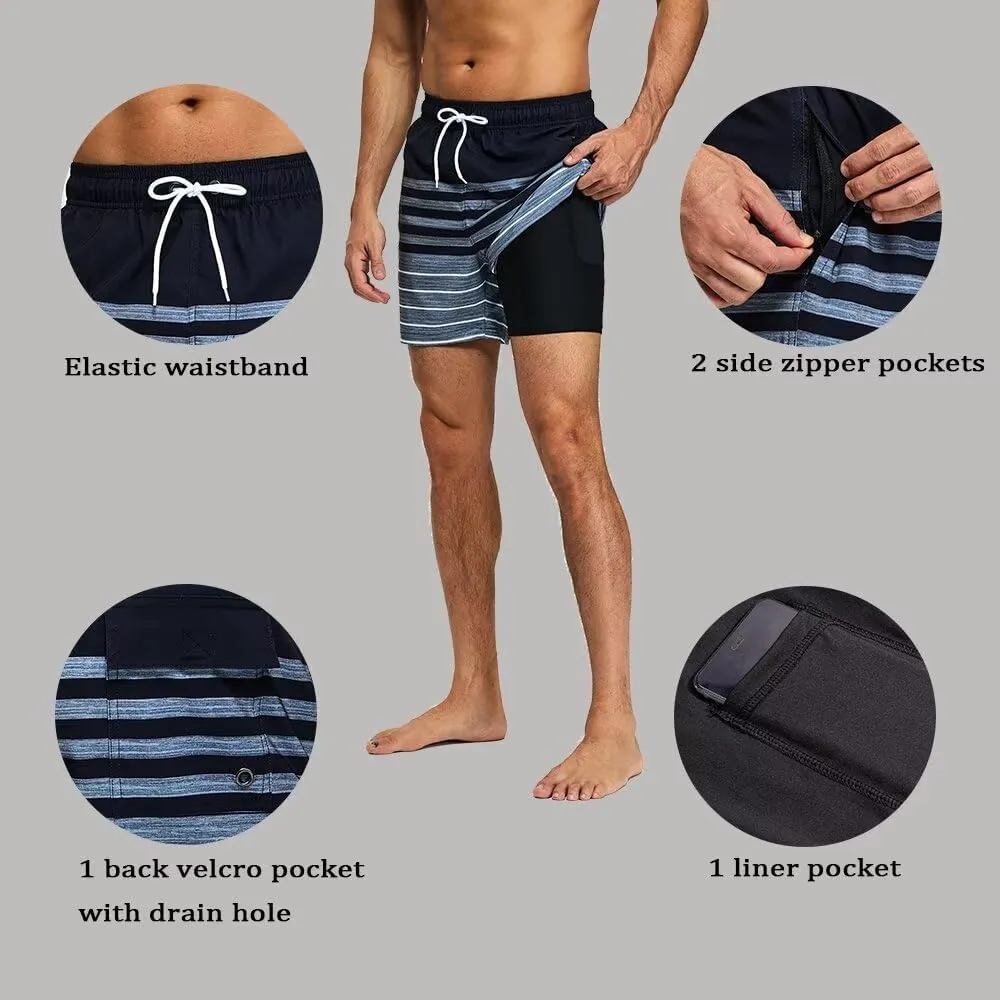 Men's Swim Trunks Quick Dry Beach Board Shorts Bathing Suit Swimwear