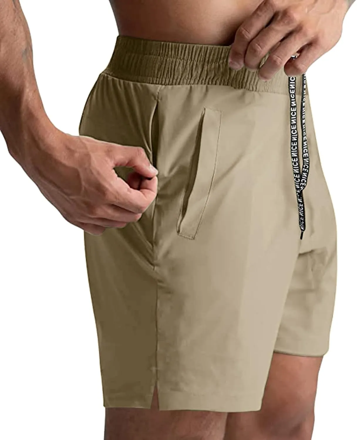 Men's Training Wide Leg Sport Shorts Bodybuilding Workout Athletic Shorts Sport Outdoor Running Lightweight Gym Short