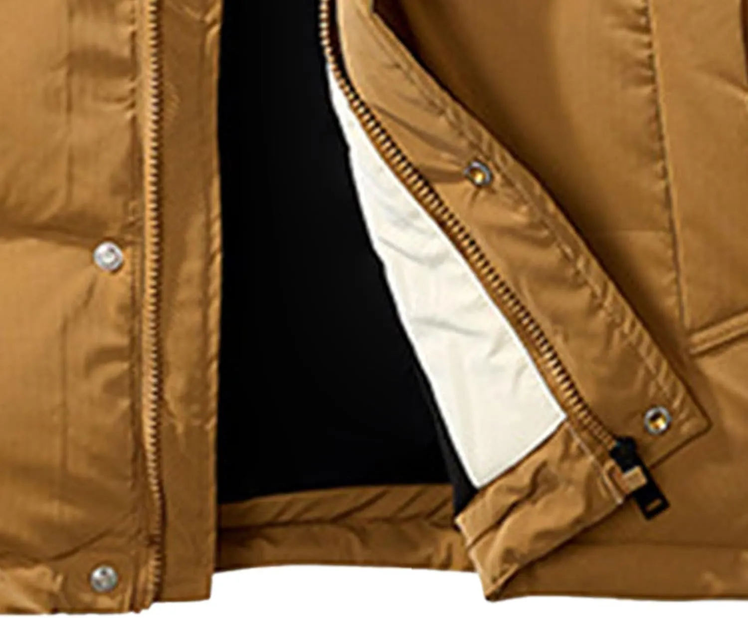 Mens Winter Thicken Down Jacket Sherpa Warm Cotton Puffer Men Coats Lightweight Mountain Lined Padded Coat