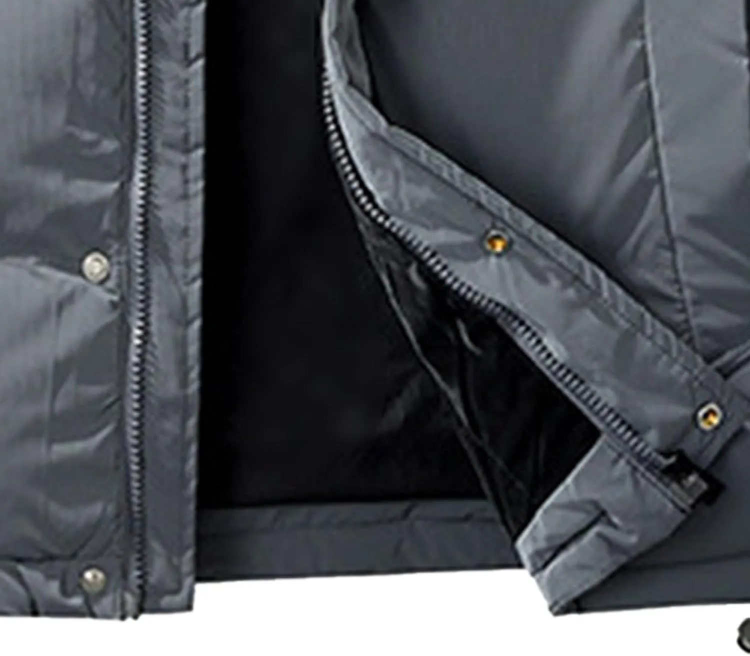 Mens Winter Thicken Down Jacket Sherpa Warm Cotton Puffer Men Coats Lightweight Mountain Lined Padded Coat