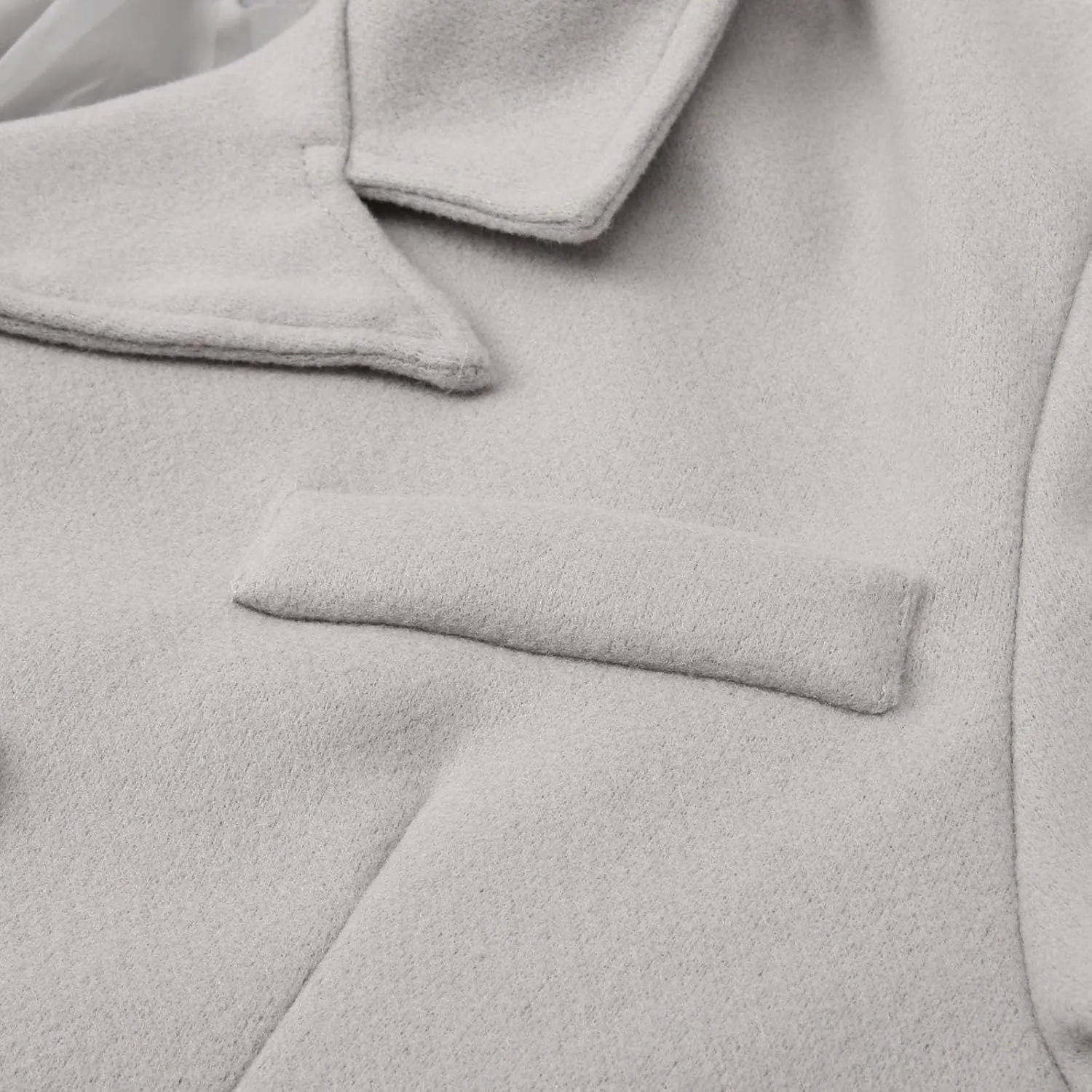 Men's Wool Blend Long Pea Coat Double Breasted Casual Warm Winter Trench Coat Overcoat with Pockets