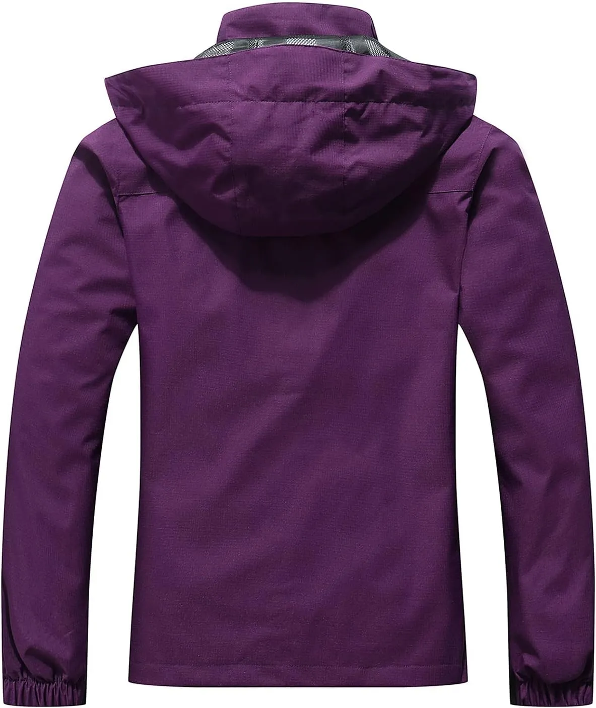 MOERDENG Women's Waterproof Rain Jacket Outdoor Lightweight Hooded Raincoat for Hiking Travel
