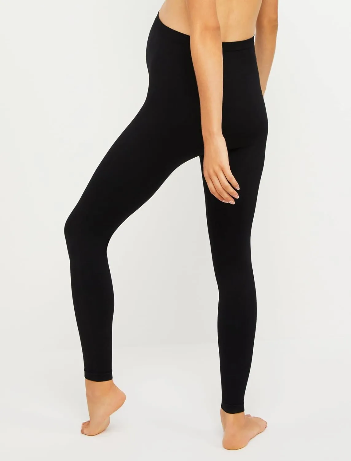Motherhood Maternity Women's Seamless Over The Belly Compression Comfort Waist Leggings