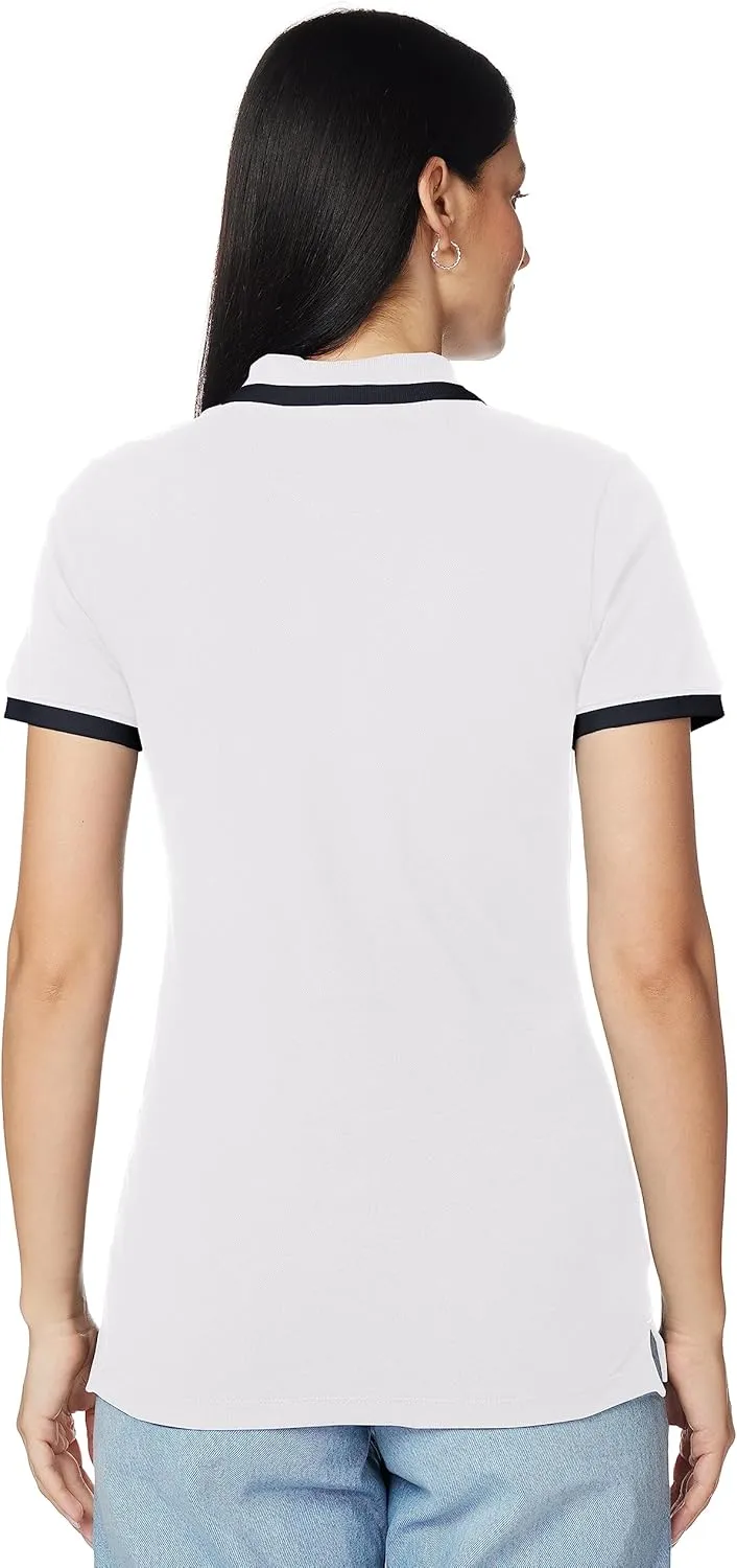 Nautica Women's Stretch Cotton Polo Shirt