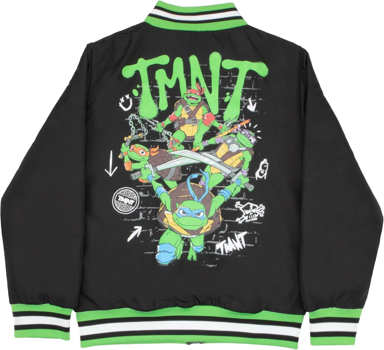 Nickelodeon Teenage Mutant Ninja Turtles Varsity Bomber Jackets for Boys TMNT Coats for Kids