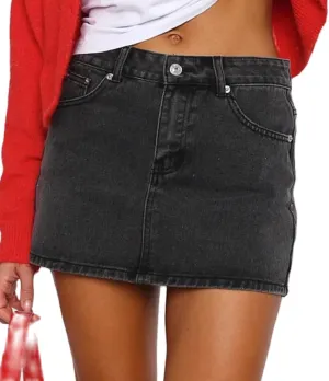 NUFIWI Women Y2k Low Waist Denim Mini Skirts Button Down Bodycon Pencil Y2k Jean Skirts