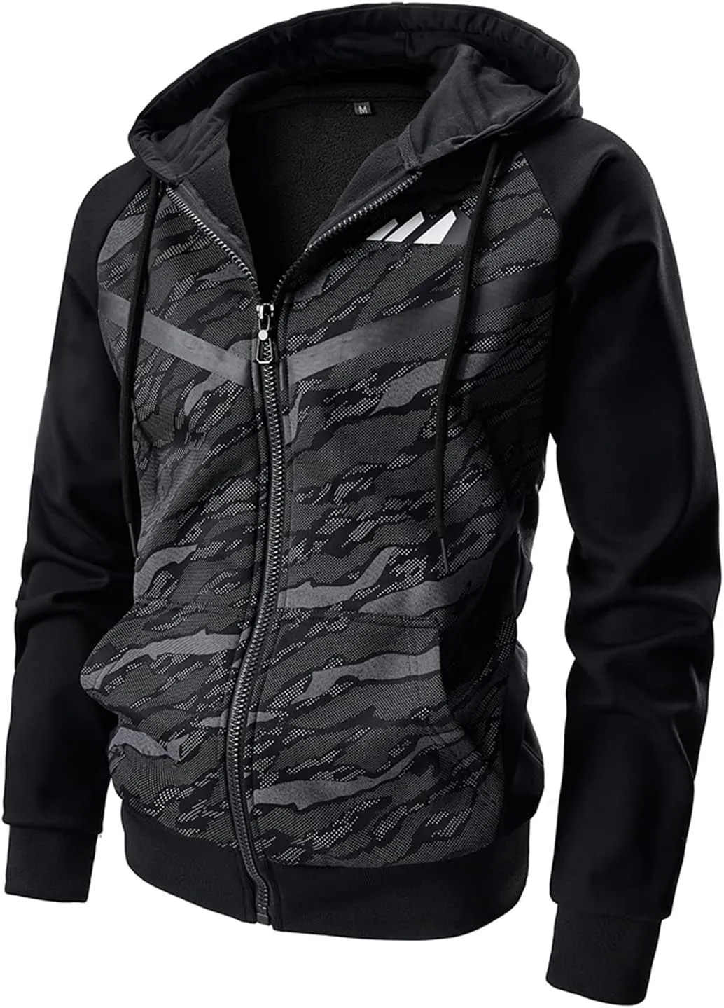 OHSNMAKSL Hoodies for Men sherpa Warm Fleece Hoodie Jacket Sweatshirt Full Zip Sport Workout Coats