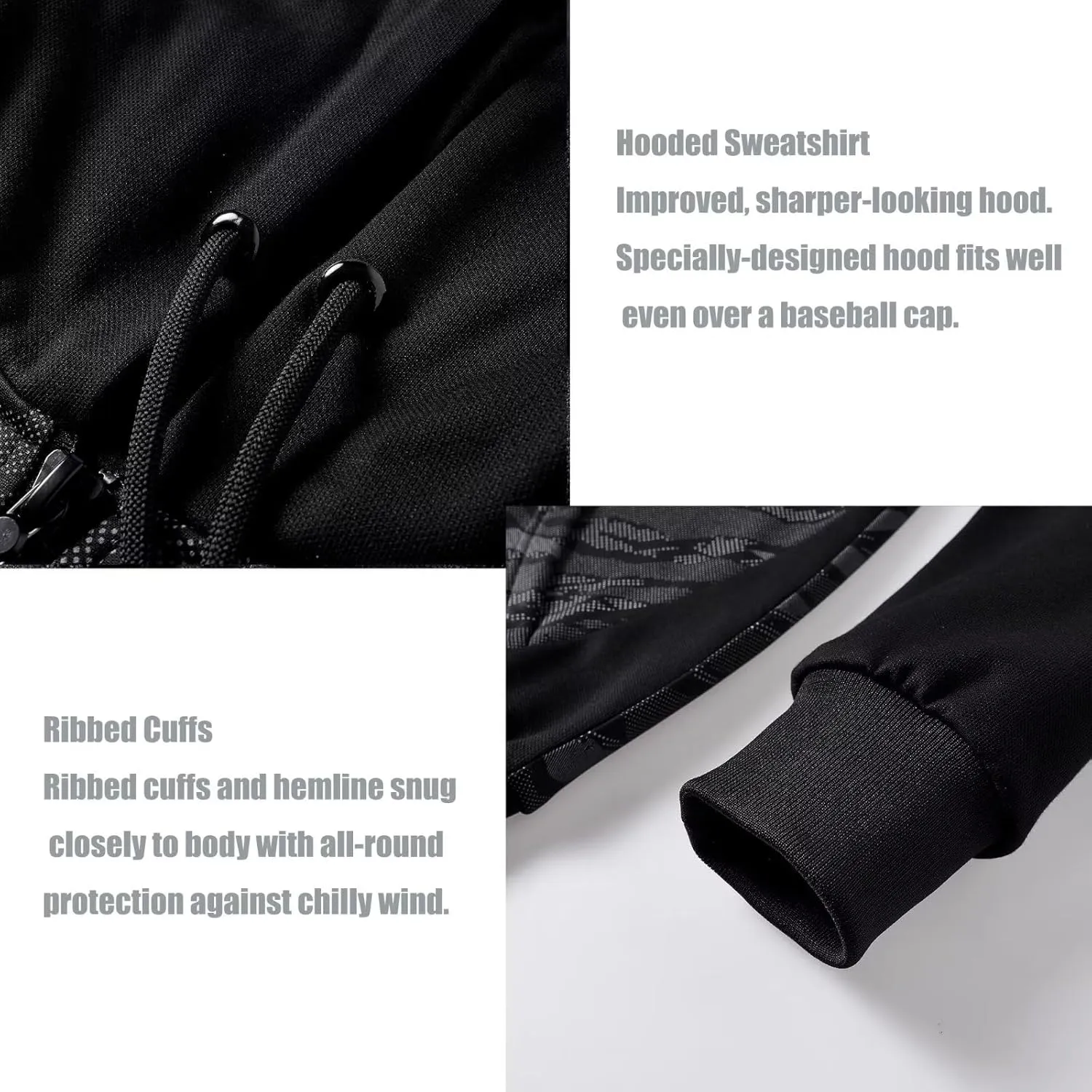 OHSNMAKSL Hoodies for Men sherpa Warm Fleece Hoodie Jacket Sweatshirt Full Zip Sport Workout Coats
