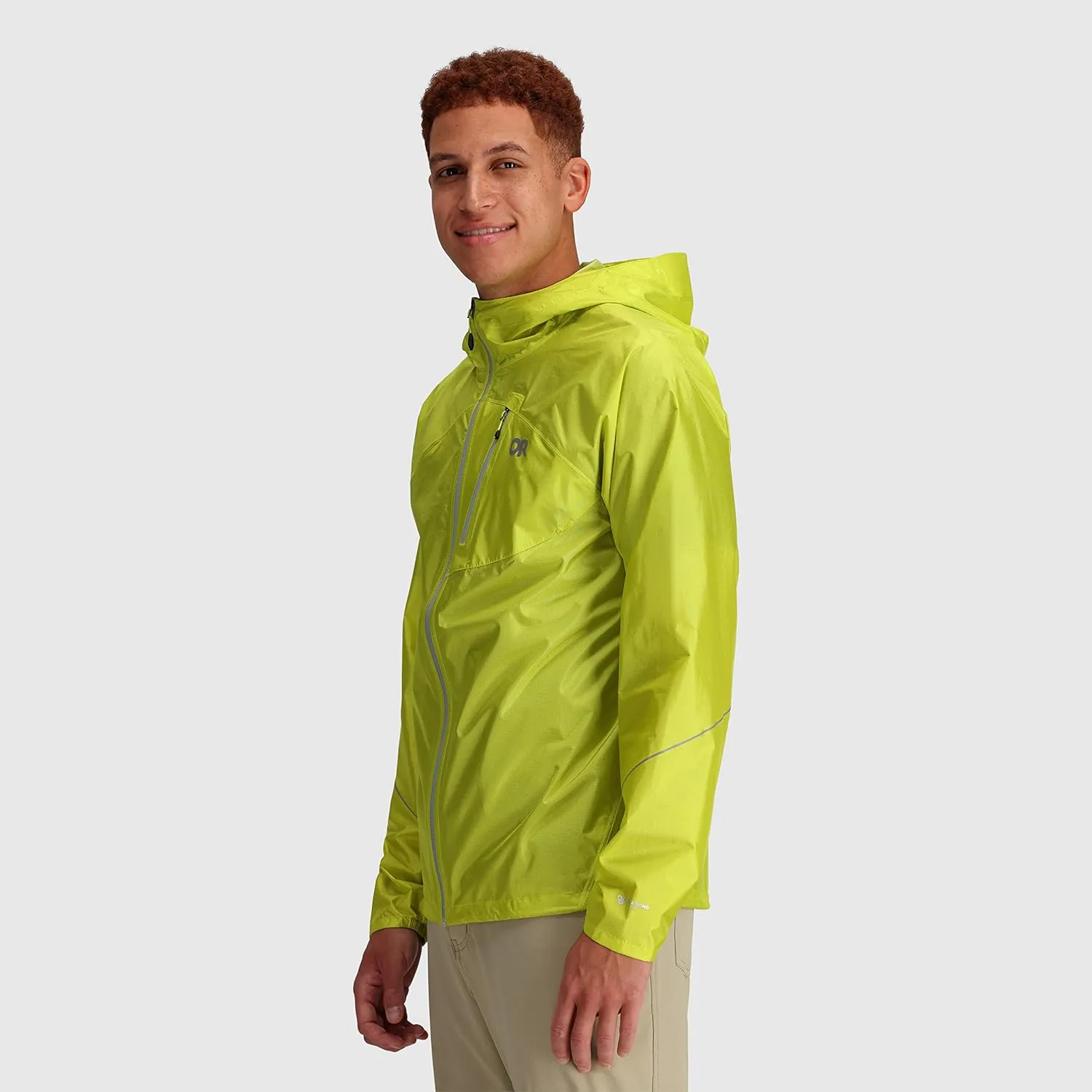 Outdoor Research Men's Helium Rain Jacket  Breathable Weatherproof Jacket