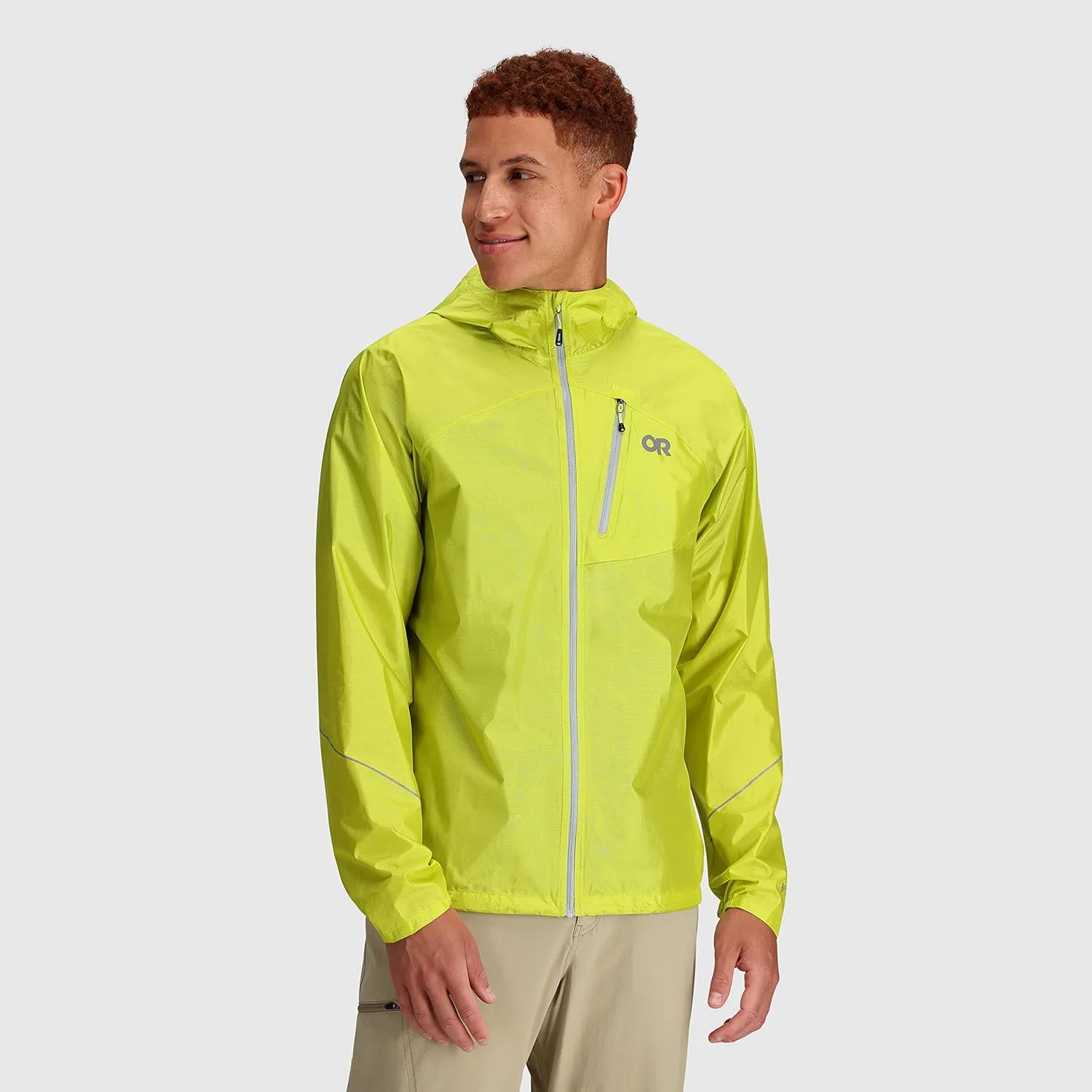 Outdoor Research Men's Helium Rain Jacket  Breathable Weatherproof Jacket