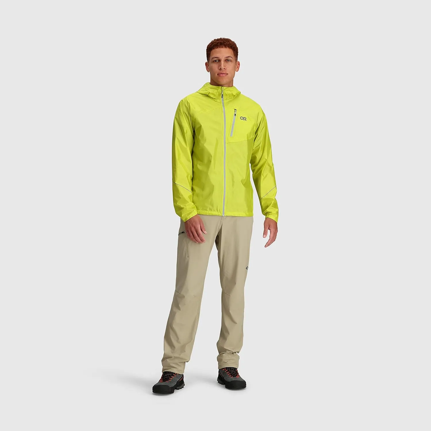 Outdoor Research Men's Helium Rain Jacket  Breathable Weatherproof Jacket