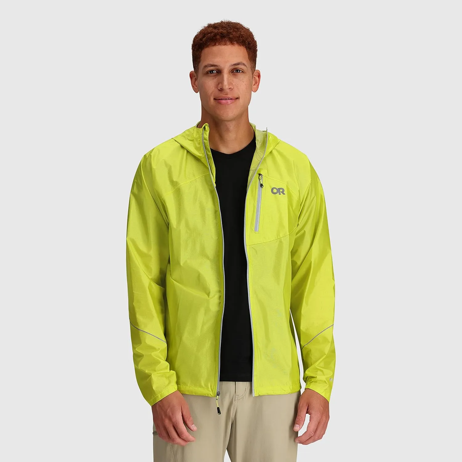 Outdoor Research Men's Helium Rain Jacket  Breathable Weatherproof Jacket