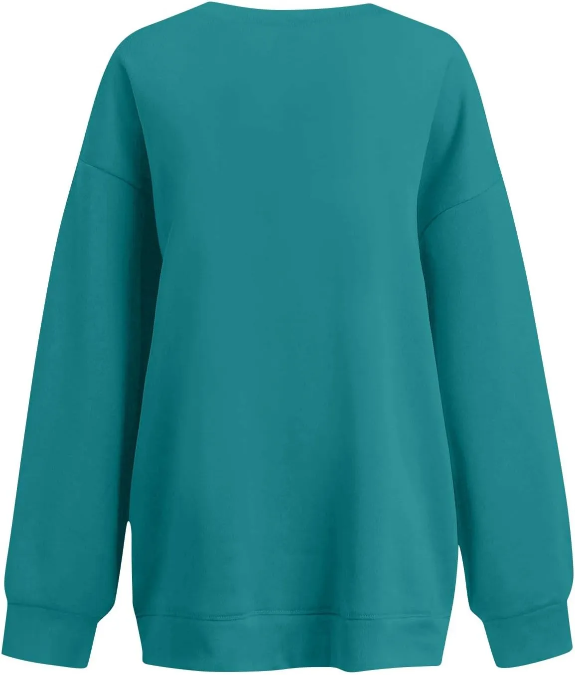 Oversized Crewneck Sweatshirts Women Casual Long Sleeve Pullover Sweaters Drop Shoulder Comfy Fleece Sweatshirts