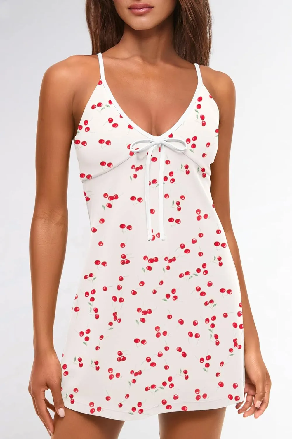 Panadila One Piece Workout Outfit Tennis Dress Athletic Dress Golf Dresses Gym Clothes with Build in Shorts with Pockets