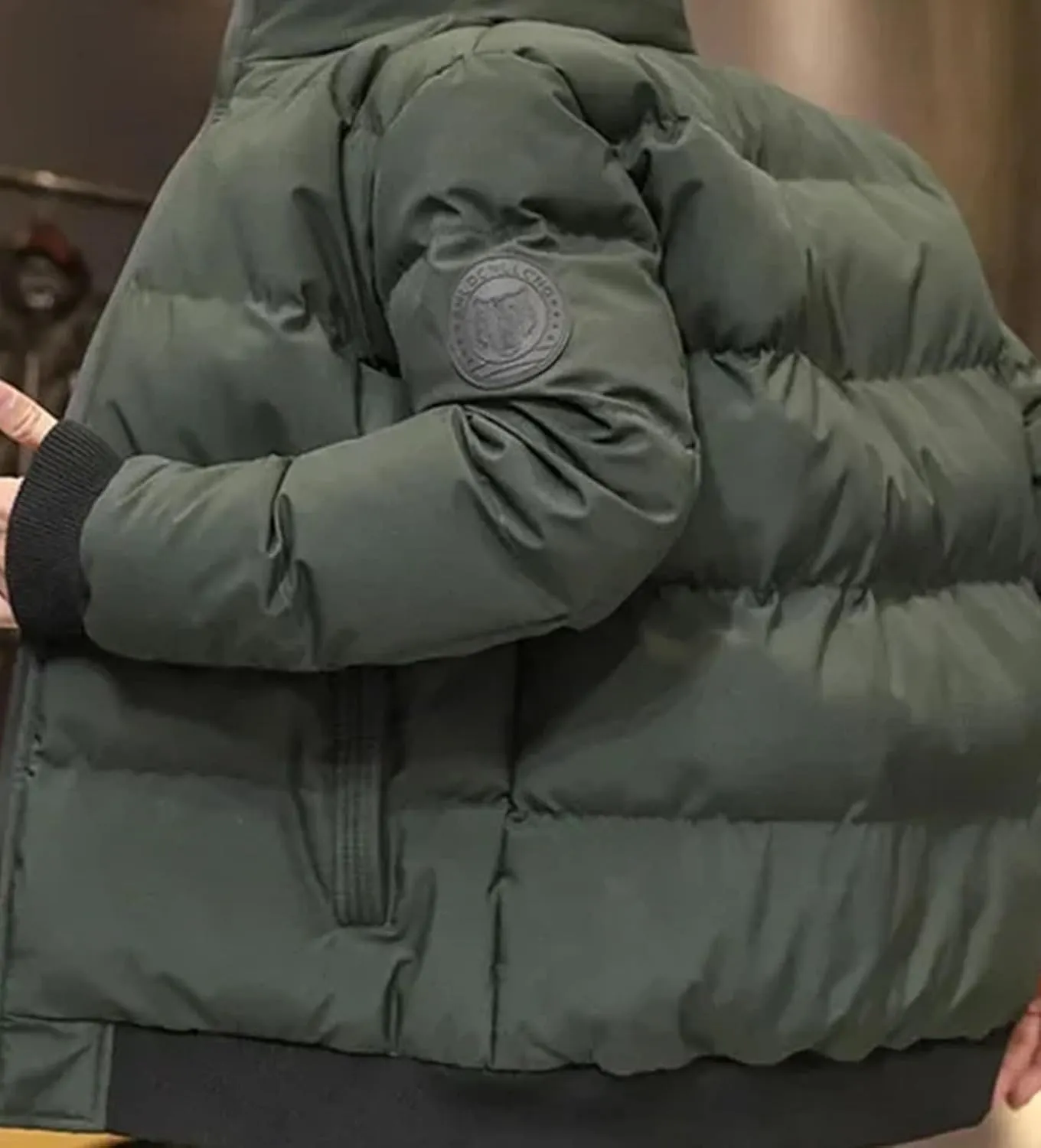 Parkas Jackets Cotton-padded Outwear Puffer Jacket Men Warm Coats Thick Casual Winter Streetwear Top