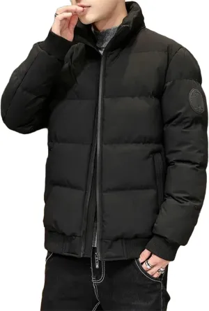 Parkas Jackets Cotton-padded Outwear Puffer Jacket Men Warm Coats Thick Casual Winter Streetwear Top