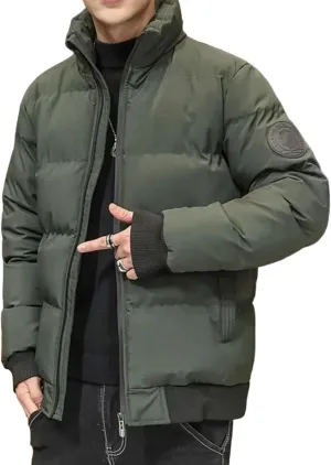 Parkas Jackets Cotton-padded Outwear Puffer Jacket Men Warm Coats Thick Casual Winter Streetwear Top