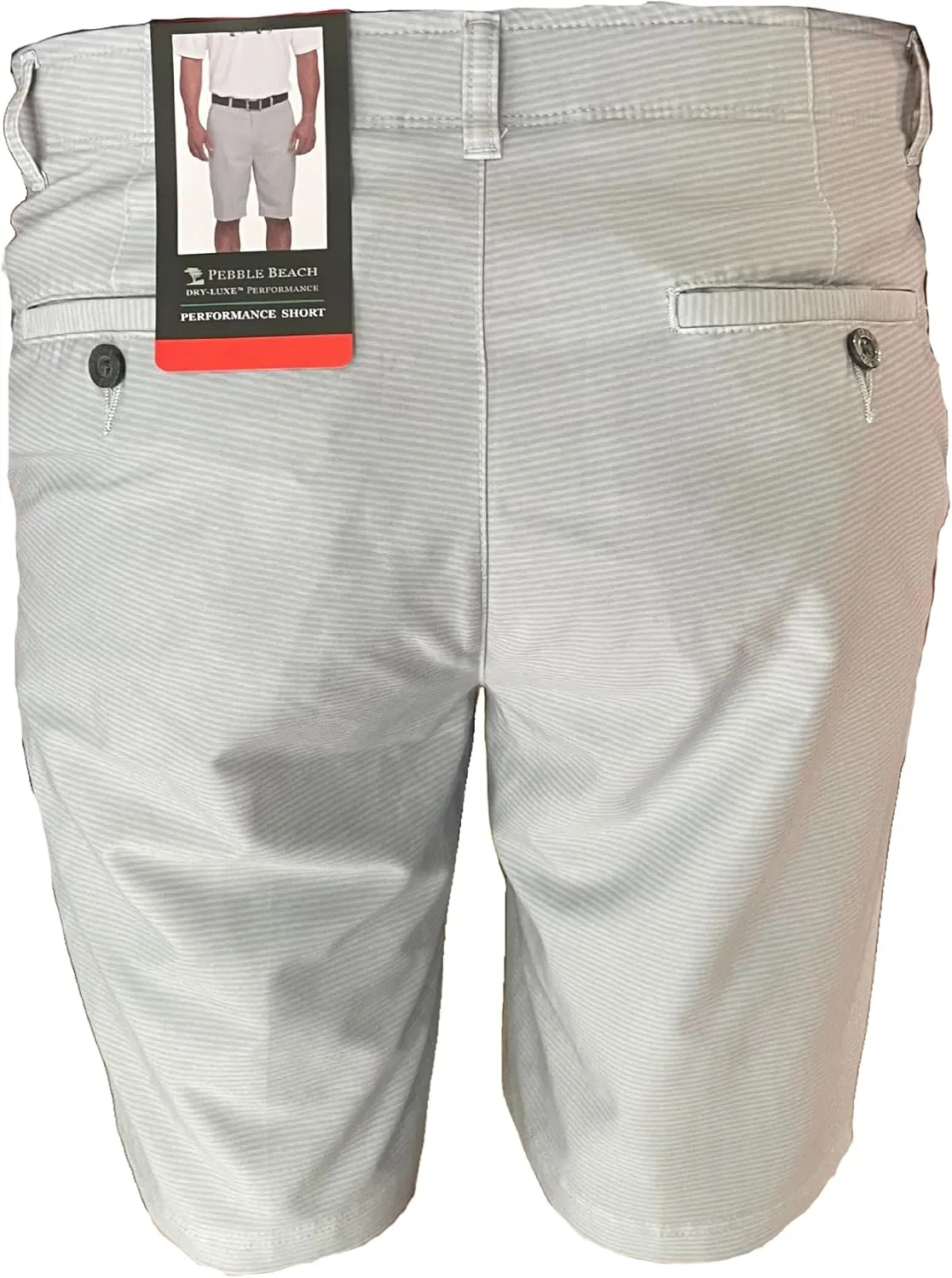 Pebble Beach Men's Dry-Luxe Performance Comfort Waist Shorts