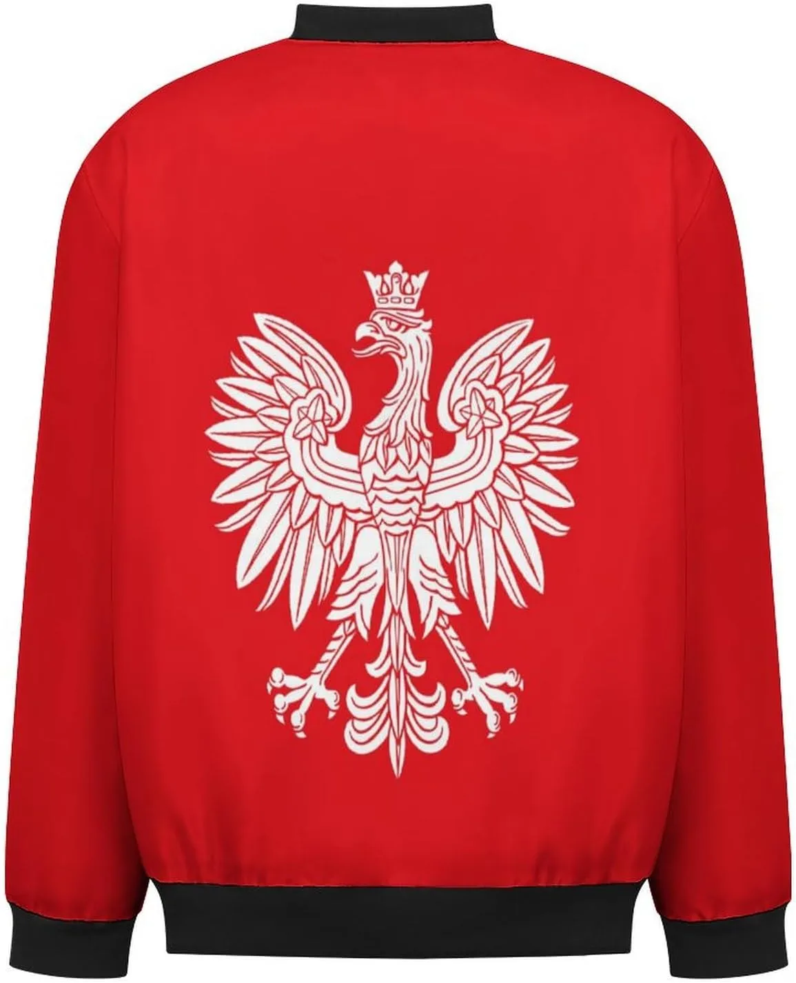 Poland Eagle Men's Bomber Jacket Lightweight Windbreaker Fashion Spring Fall Coats Casual Jackets for Men