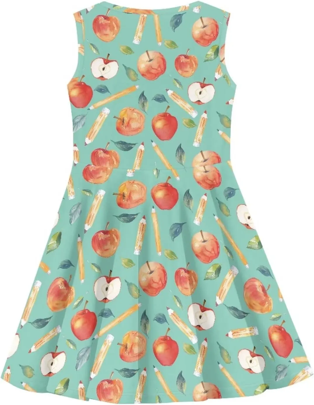 POLERO Mushroom Dress for Girls Summer Casual Party A-Line Midi Tank Dress Sleeveless Sundress for Kids 3-16 Years