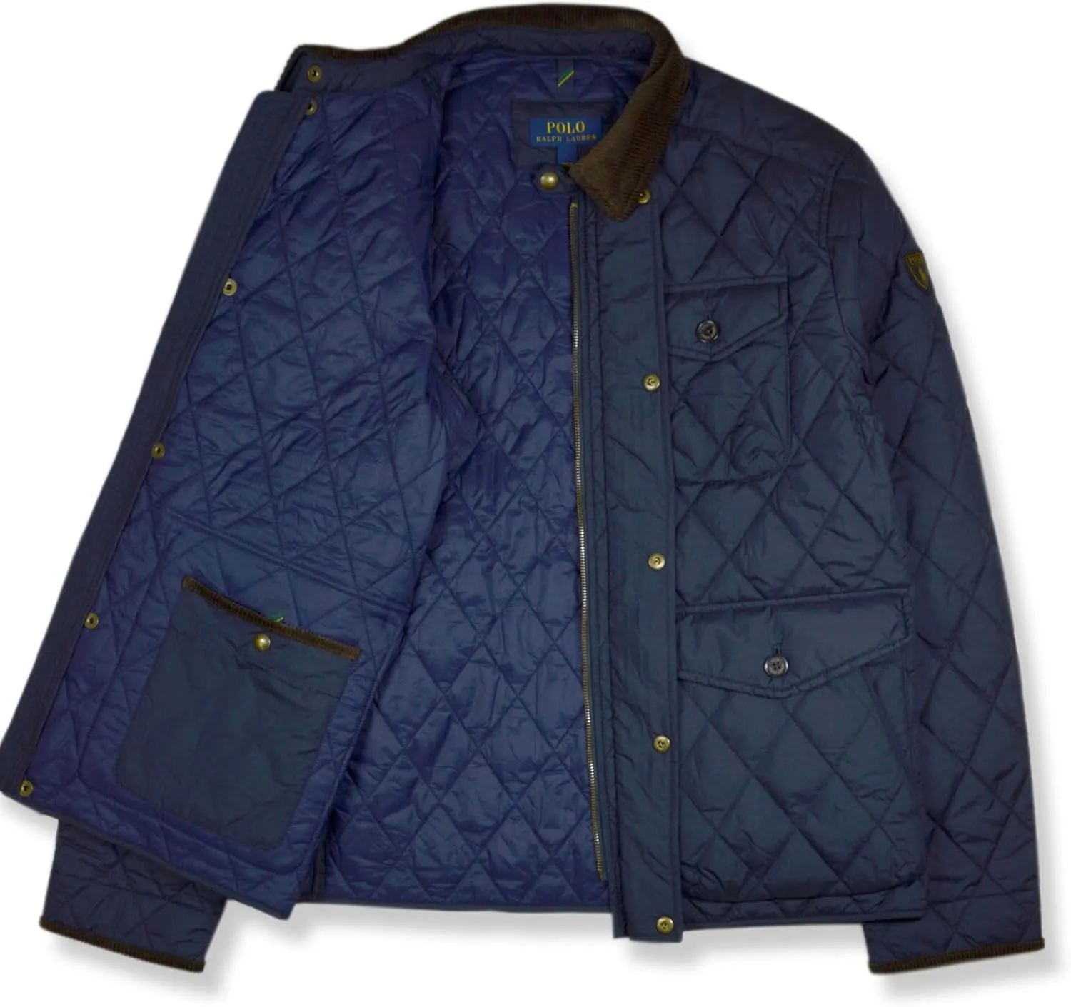 POLO RALPH LAUREN Mens Diamond Quilted Full Zip Field Barn Jacket,