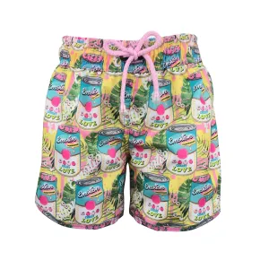 Pop Art Girls Swim Shorts