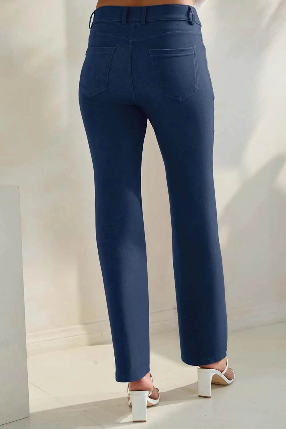 Prolific Health Women's Jean Denim Look Jeggings Straight Leg Many Colors Spandex Leggings Pants S-XXXL