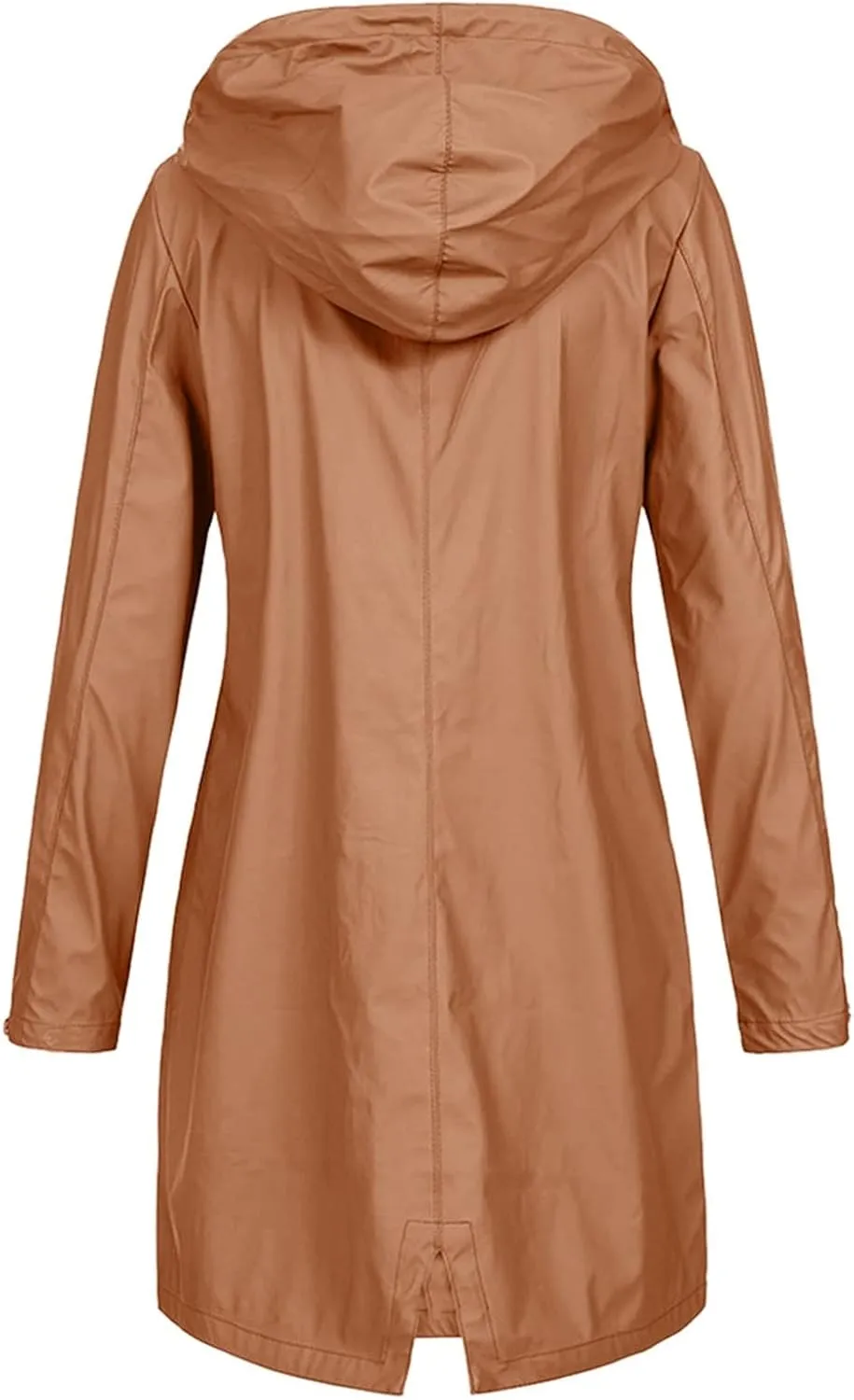 Rain Jacket Women Lightweight Hooded Waterproof Rain Jacket Mid Length Windbreaker Plus Size Raincoat with Hood