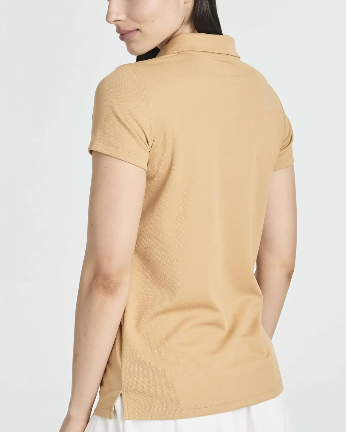 Real Essentials 3 Pack: Womens Short Sleeve Dry-Fit Performance Polo Shirt (Available in Plus)