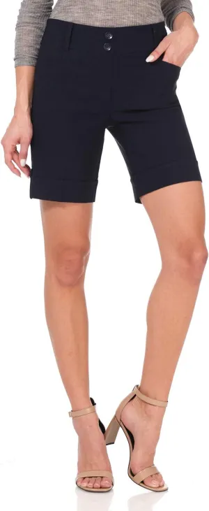 Rekucci Women's Ease Into Comfort 8 inch Chic Urban Short