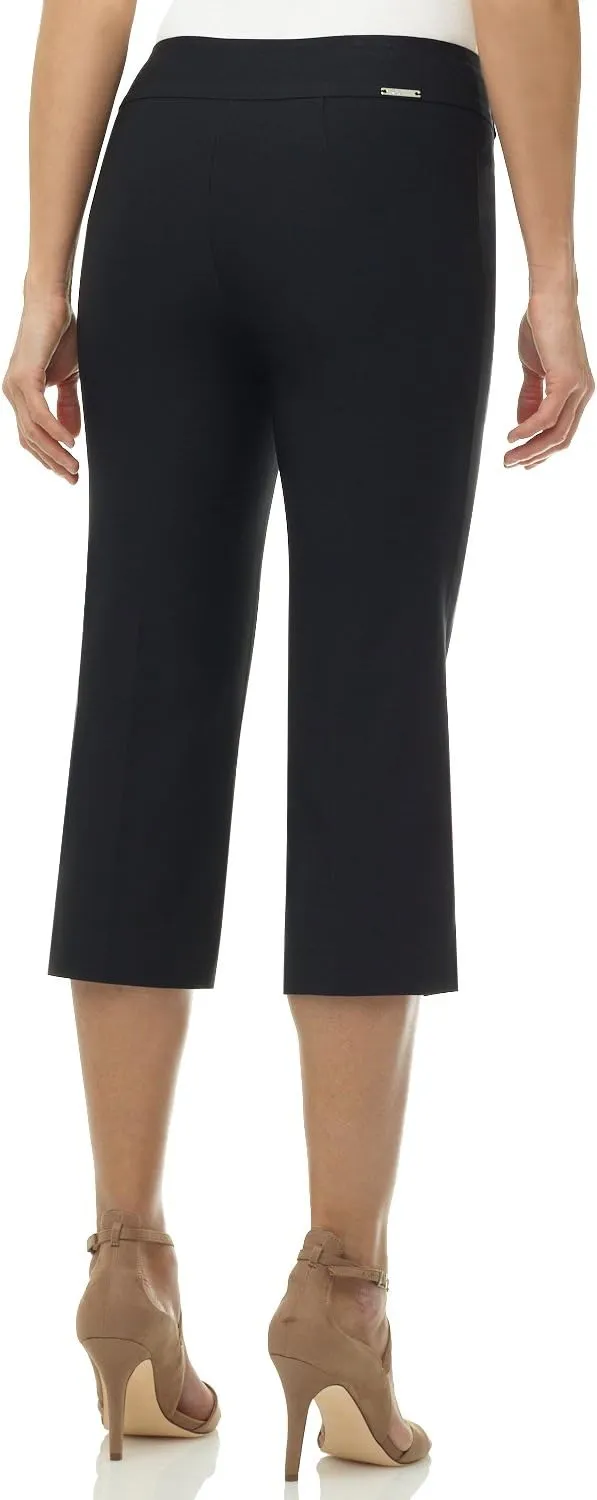 Rekucci Women's Ease into Comfort Capri with Button Detail