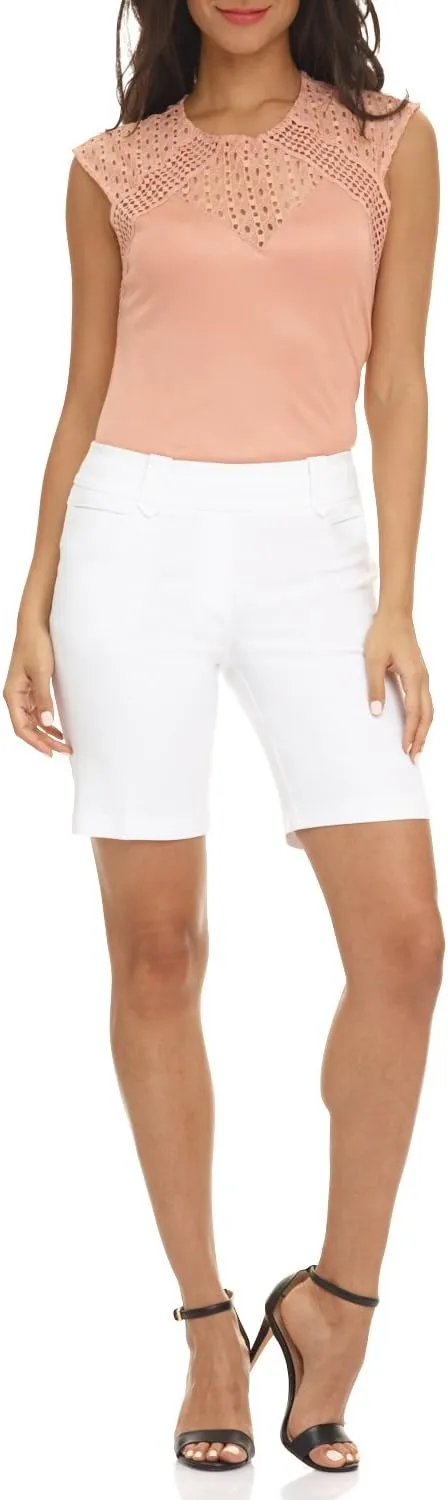 Rekucci Women's Ease into Comfort Perfection Modern Office Short