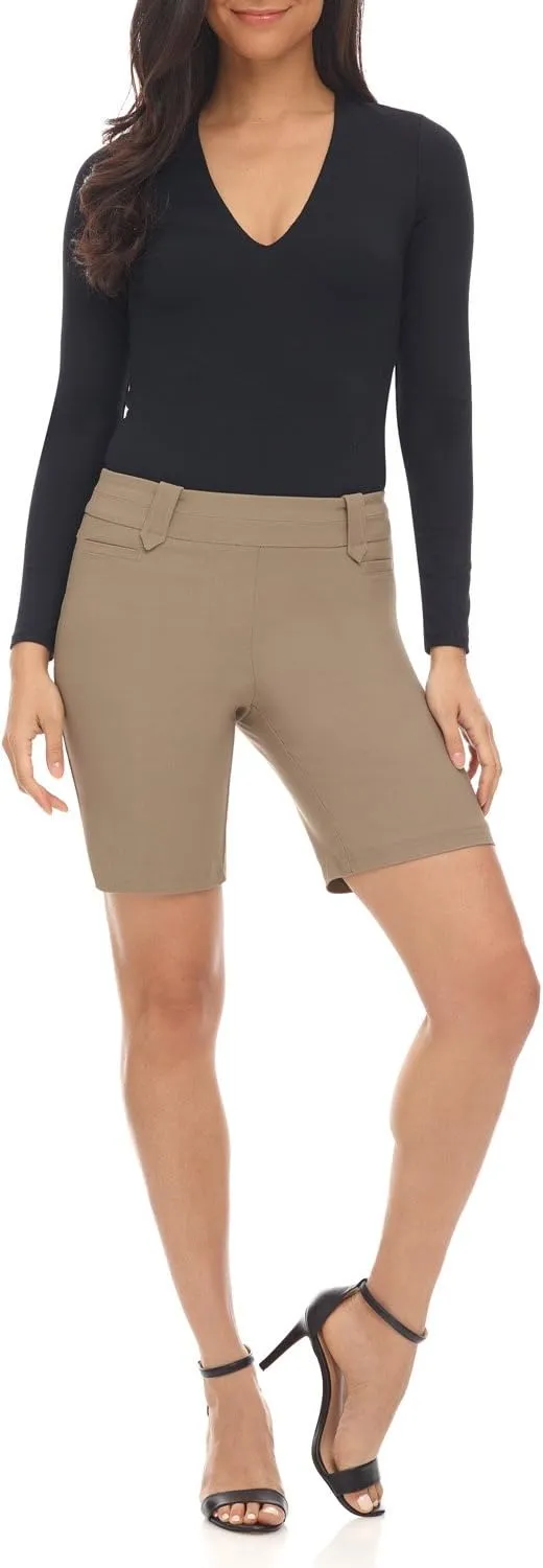 Rekucci Women's Ease into Comfort Perfection Modern Office Short