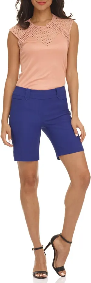Rekucci Women's Ease into Comfort Perfection Modern Office Short