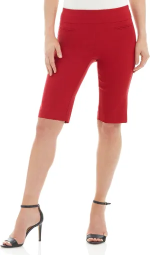 Rekucci Women's Ease into Comfort Pull-On Modern City Shorts