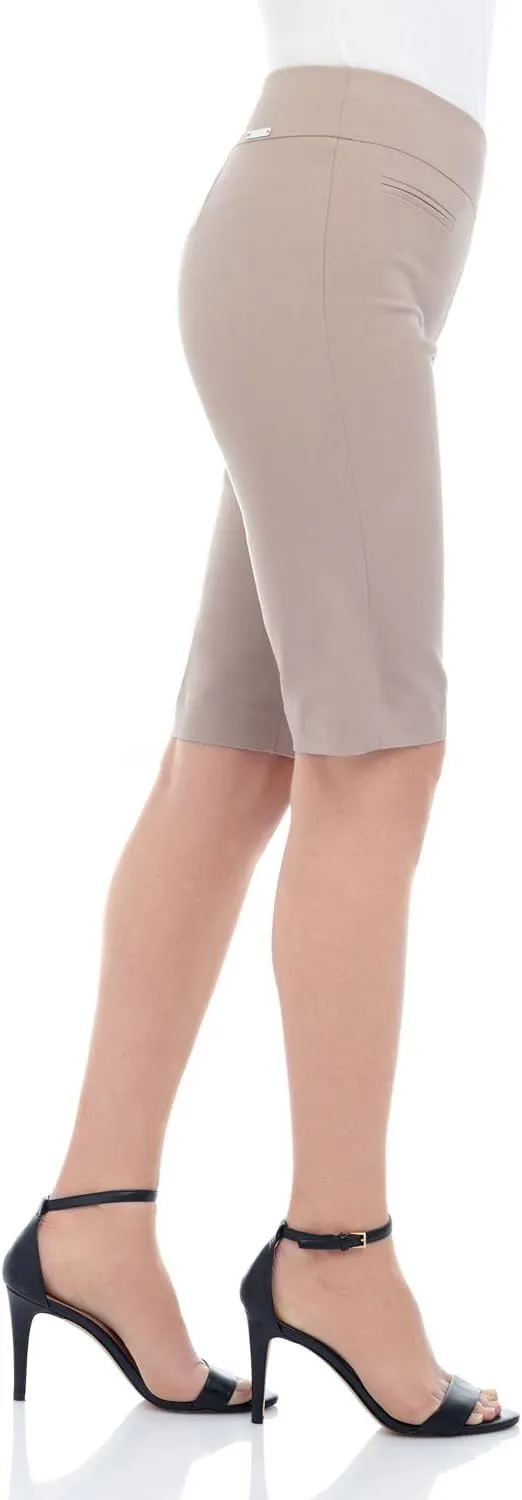 Rekucci Women's Ease into Comfort Pull-On Modern City Shorts