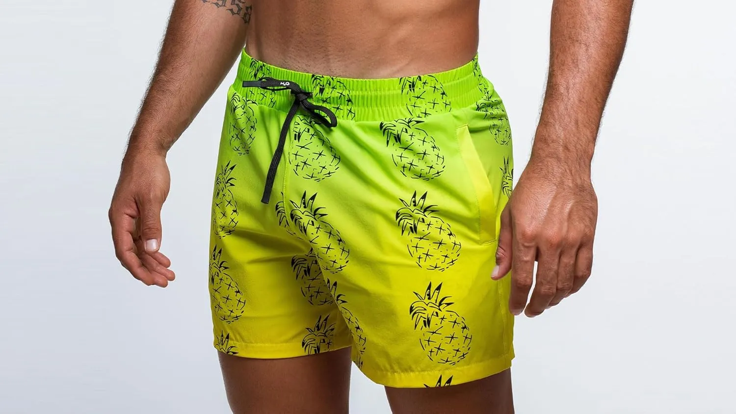 Rounderbum Mens Swimwear | Beach Shorts | Padded Technology | Quick Dry | Drawstring | Bathing Suits | Swim Shorts
